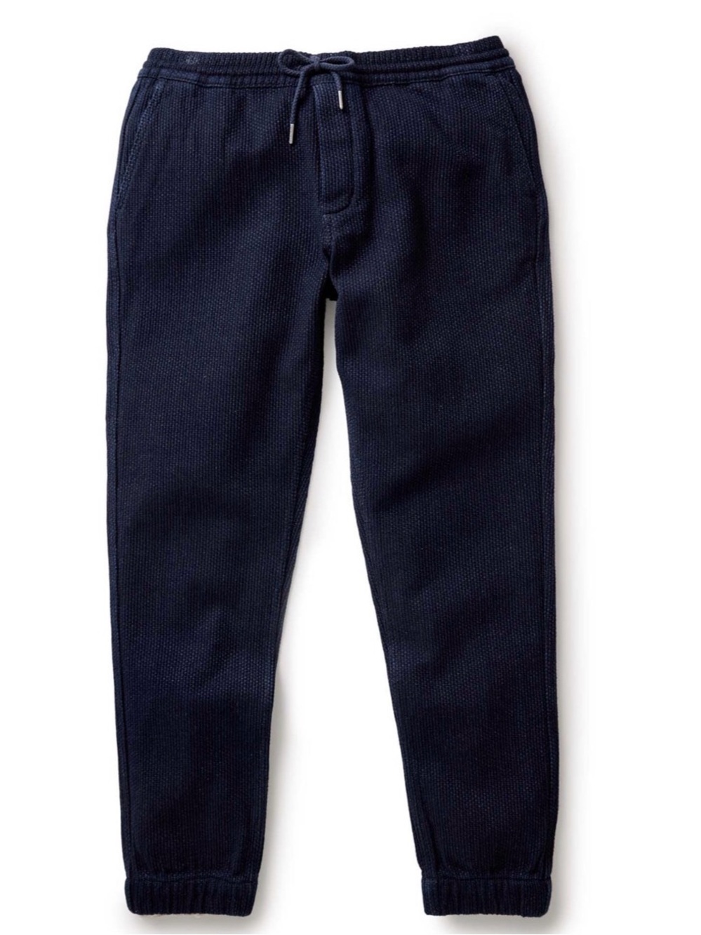 Taylor Stitch Apres Jogger Pants Mens S Indigo Sashiko Organic Cotton Waffle
